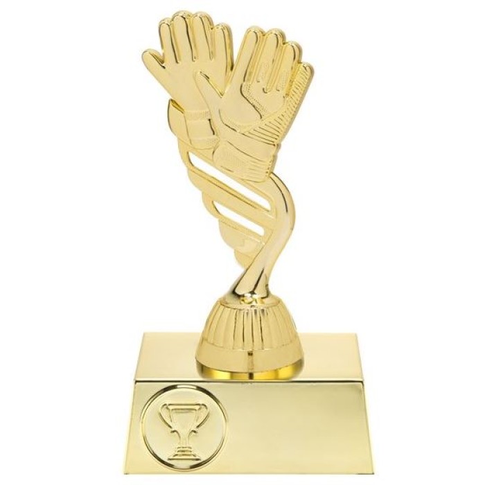  16CM GOALIE PLASTIC FOOTBALL  TROPHY 